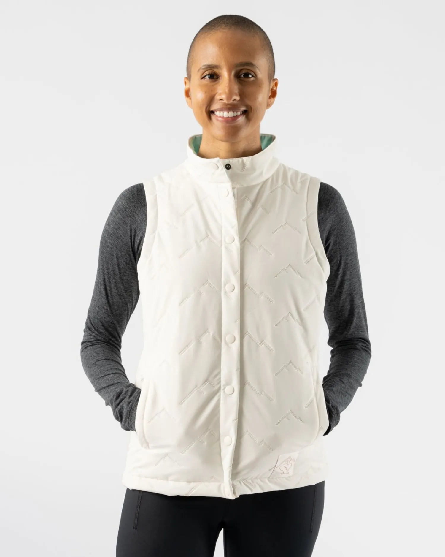rabbit Sweatshirts & Jackets>Dawn To Dusk Vest Cloud Dancer-Mountain