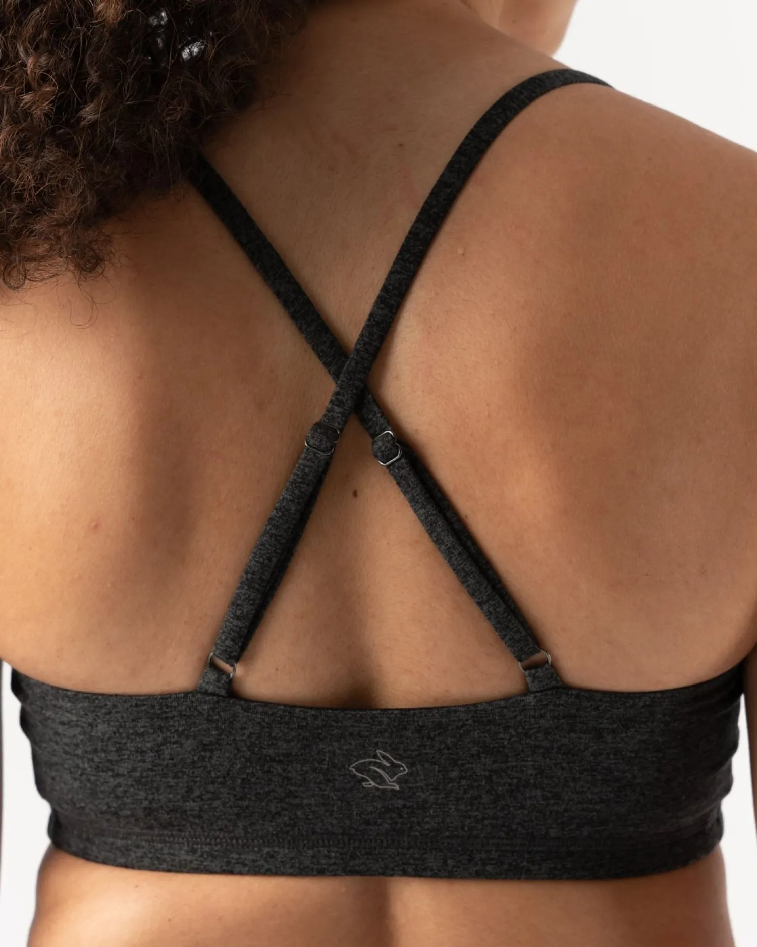 rabbit Sports Bras>Ez Bra Black Charcoal
