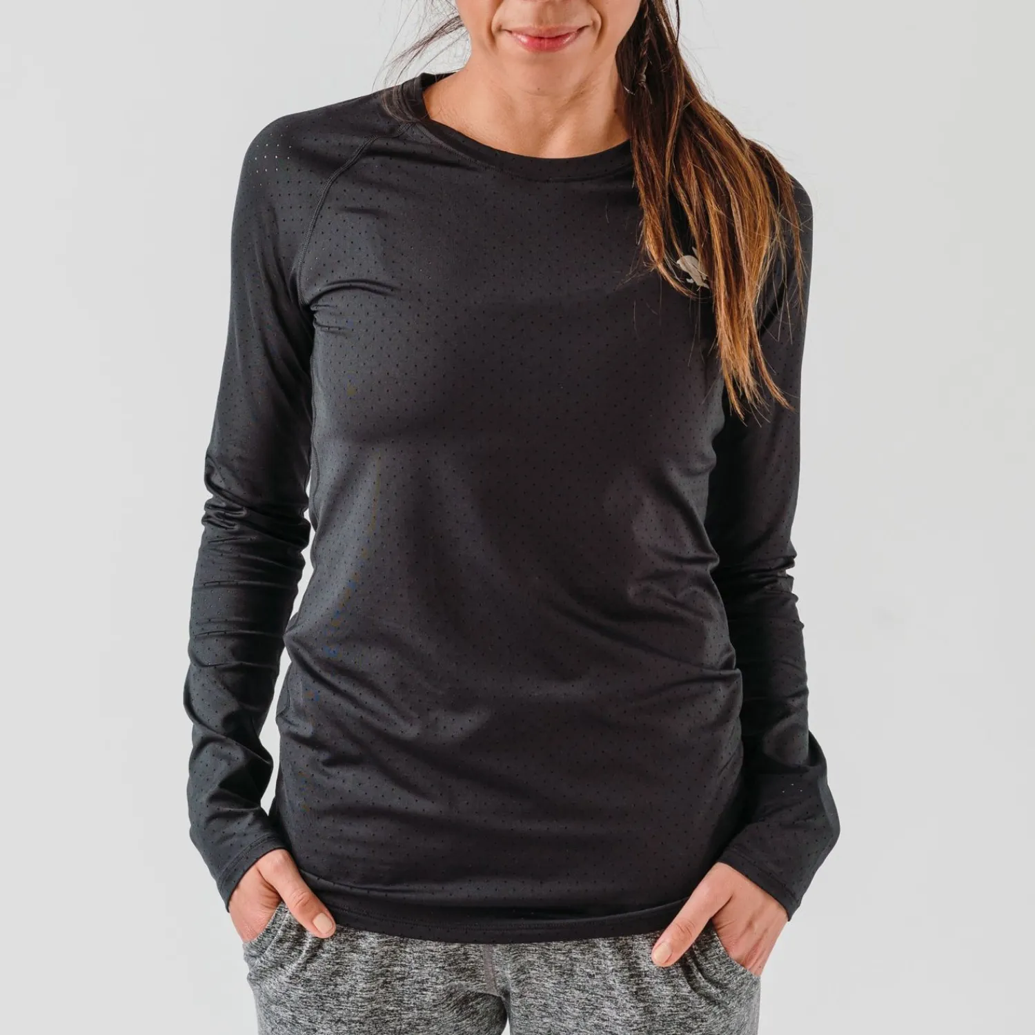 rabbit Long Sleeves>Ez Tee Perf Ice Ls