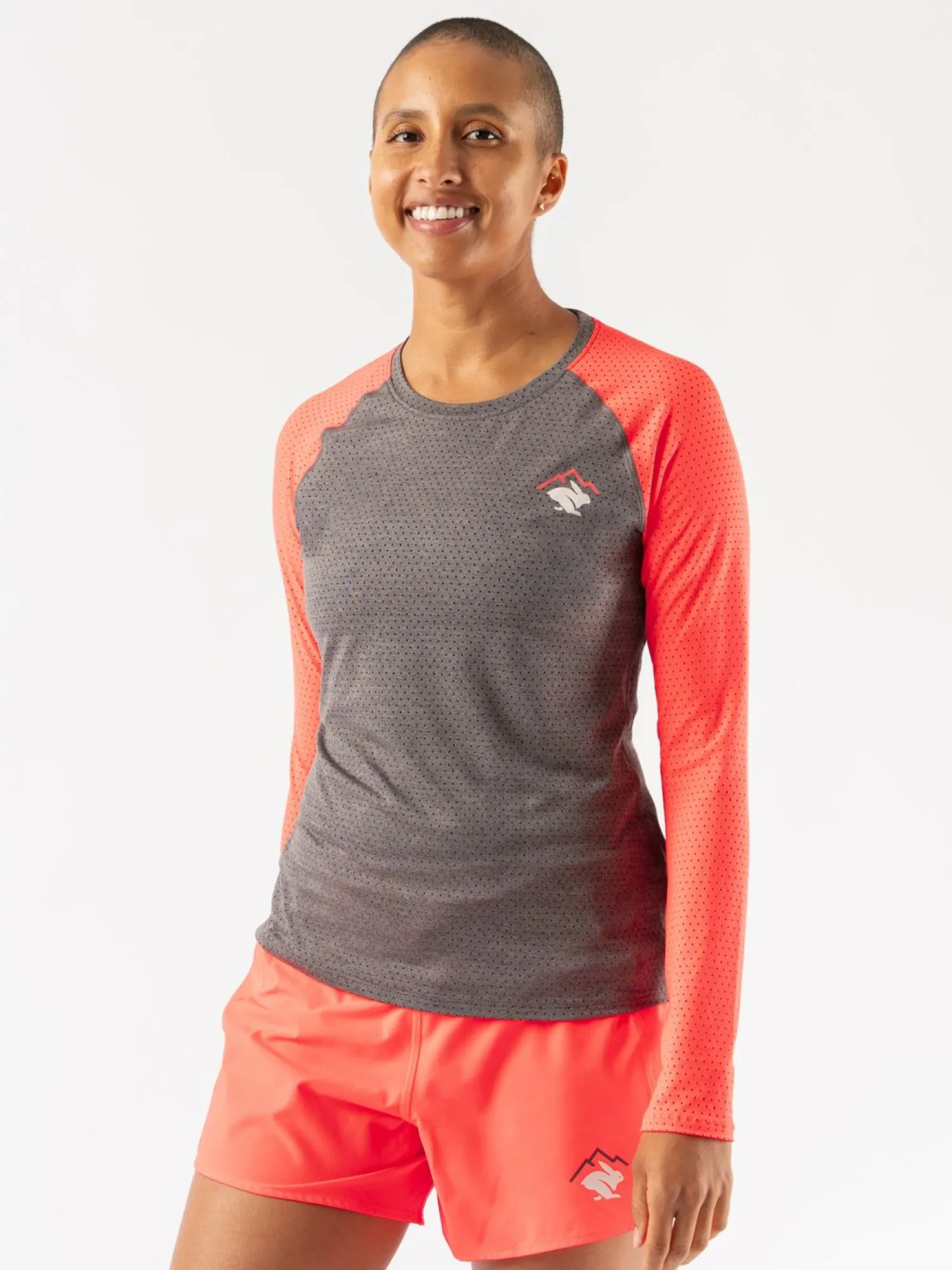 rabbit Long Sleeves>Ez Tee Perf Ls Woodland Grey