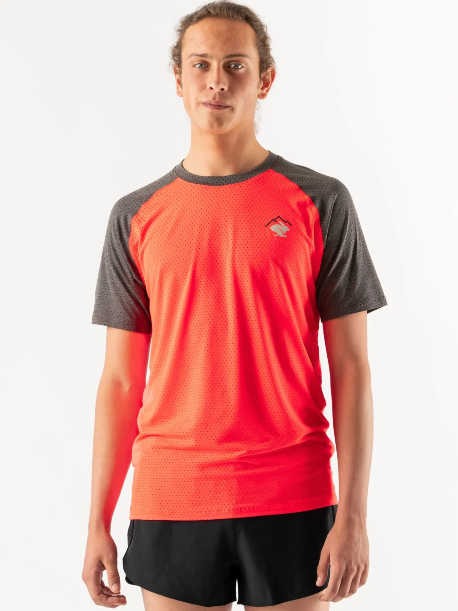 rabbit Short Sleeves>Ez Tee Perf Ss Fiery Coral