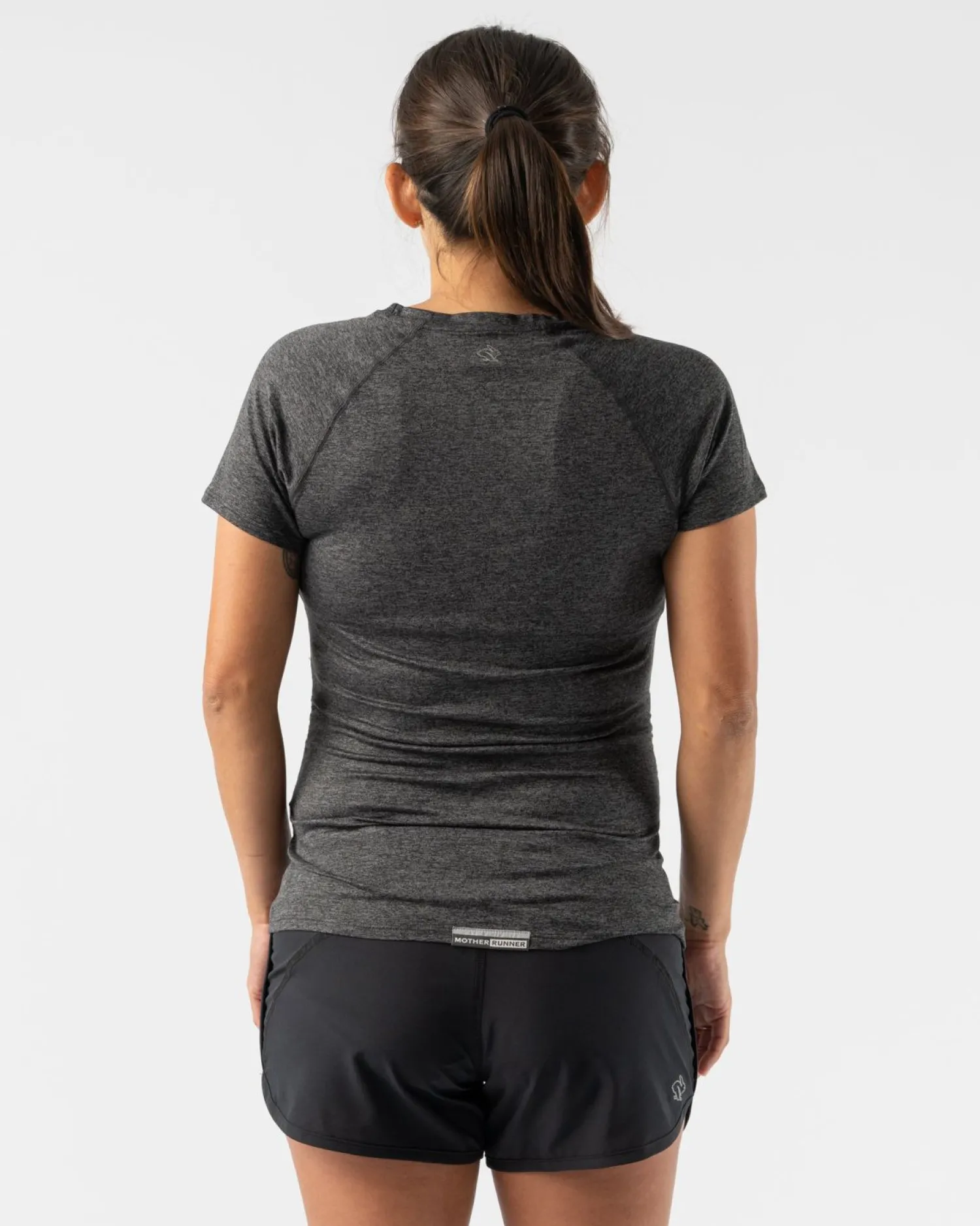 rabbit Short Sleeves>Ez Tee Ss Maternity | Mother Runner Black Charcoal