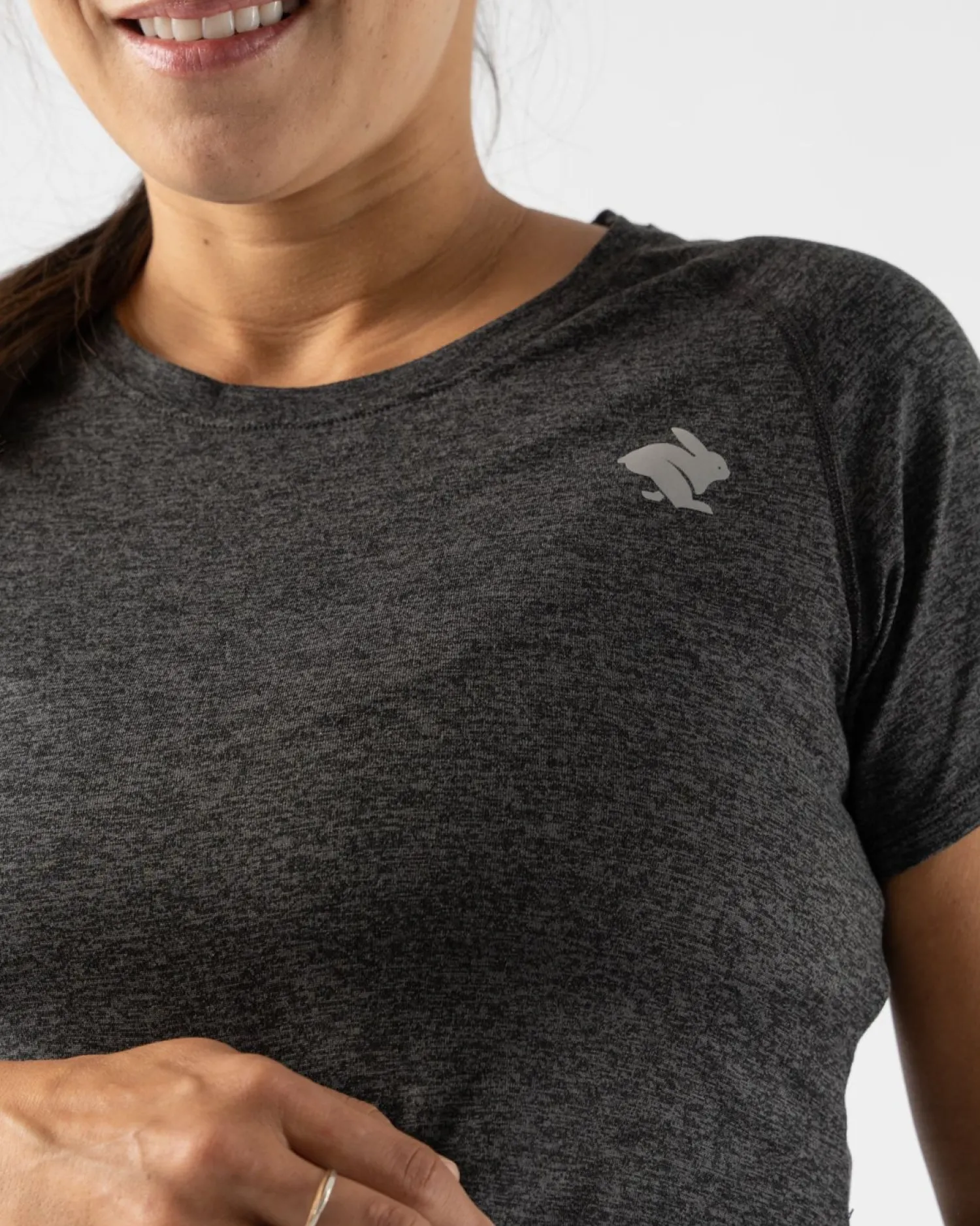 rabbit Short Sleeves>Ez Tee Ss Maternity | Mother Runner Black Charcoal