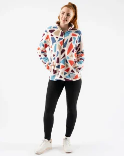 rabbit Sweatshirts & Jackets>Fleece Of Mind Zip Gray Terrazzo