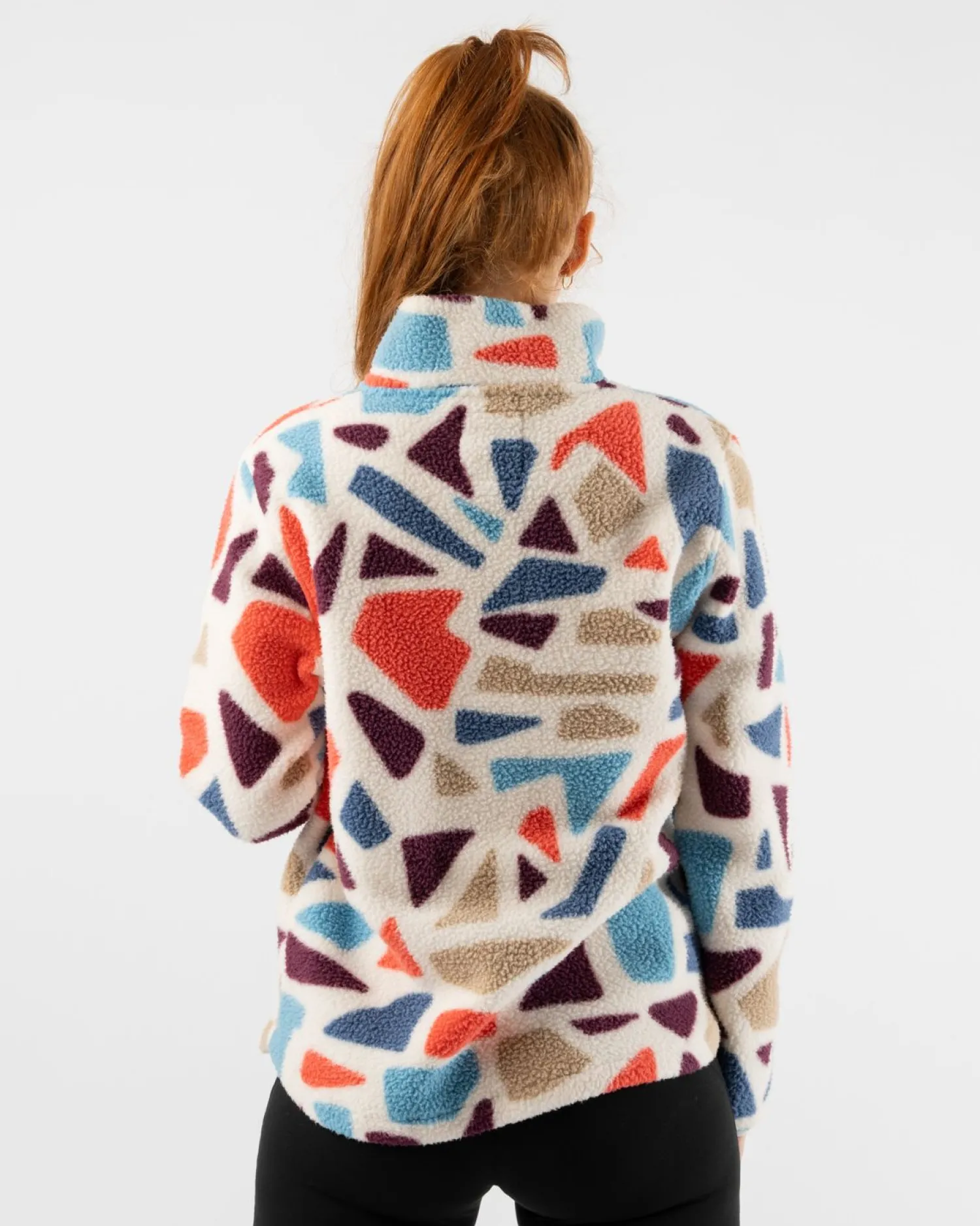 rabbit Sweatshirts & Jackets>Fleece Of Mind Zip Gray Terrazzo