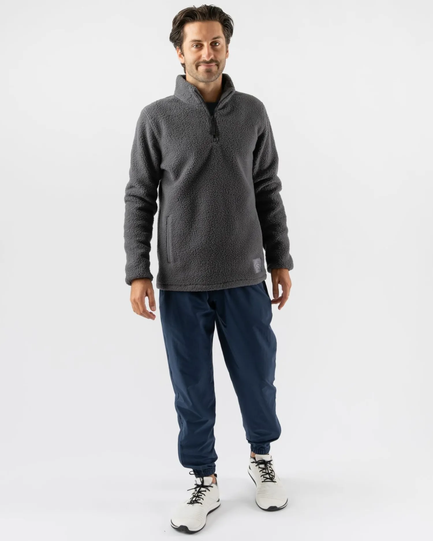 rabbit Sweatshirts & Jackets>Fleece Of Mind Zip Blackened Pearl