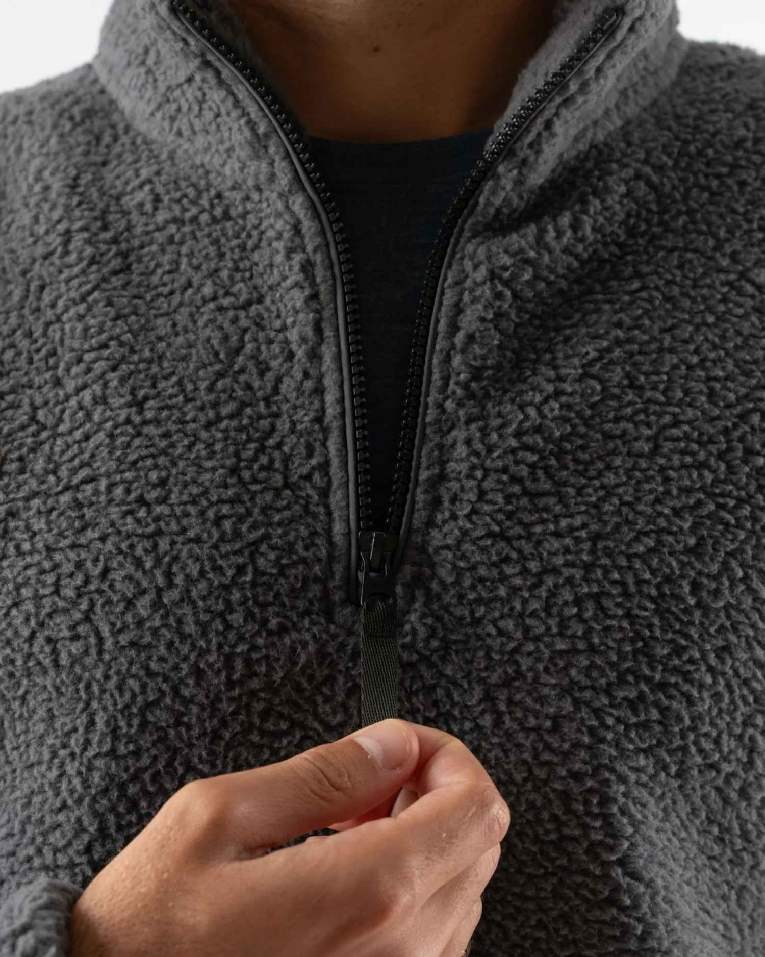 rabbit Sweatshirts & Jackets>Fleece Of Mind Zip Blackened Pearl