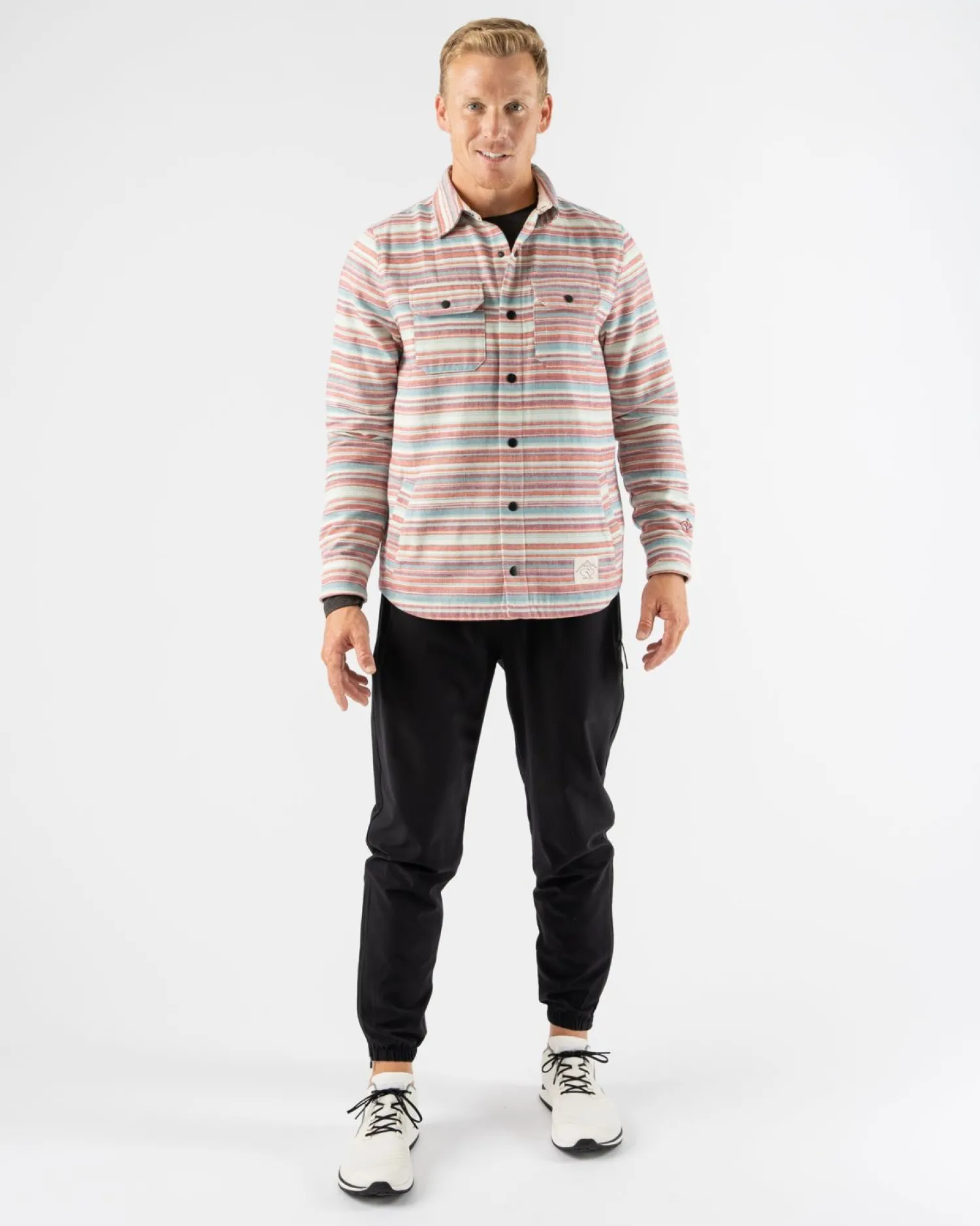 rabbit Sweatshirts & Jackets>High Country Jacket Seedpearl Diamond Stripe