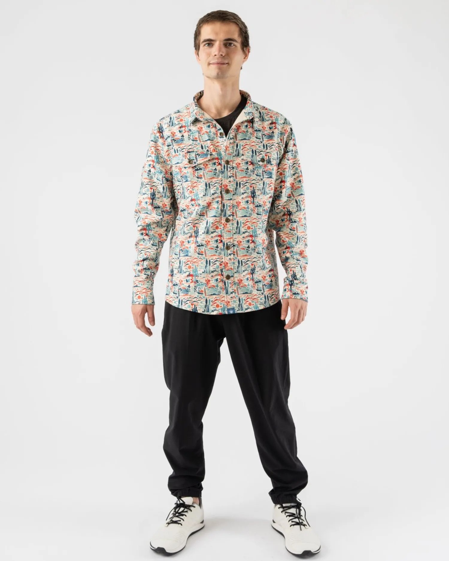 rabbit Sweatshirts & Jackets>High Country Ls Corduroy Seedpearl Cactus