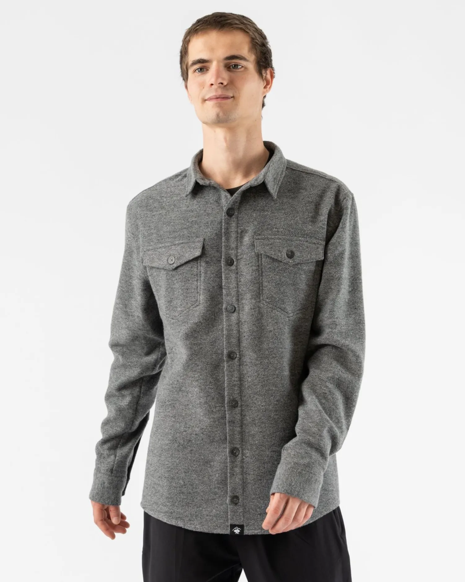 rabbit Long Sleeves>High Country Ls Wool Charcoal