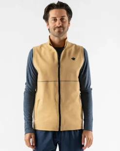rabbit Sweatshirts & Jackets>Let 'Er Zip Vest 2.0 Curry