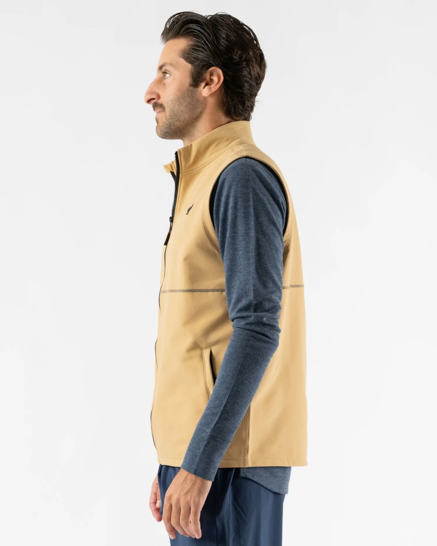 rabbit Sweatshirts & Jackets>Let 'Er Zip Vest 2.0 Curry