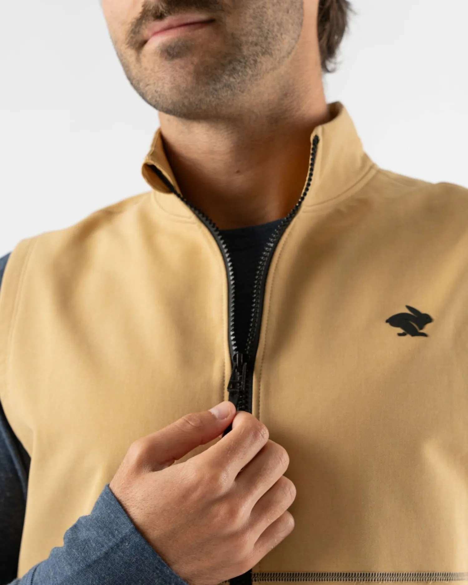 rabbit Sweatshirts & Jackets>Let 'Er Zip Vest 2.0 Curry