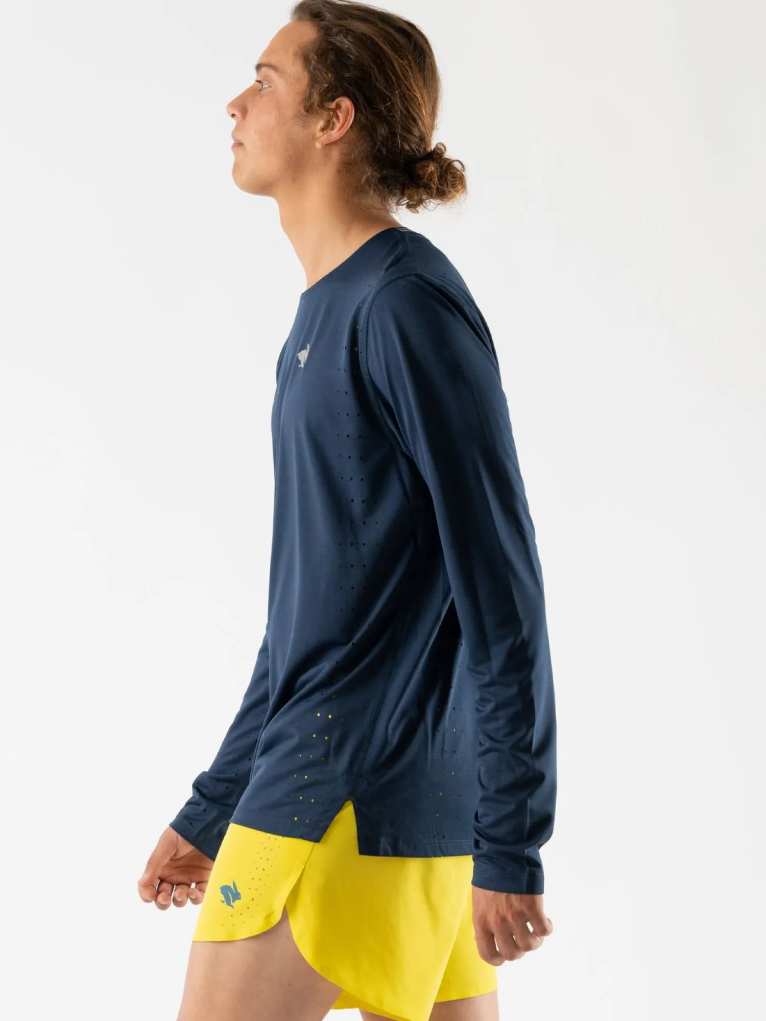 rabbit Long Sleeves>Race Pace Tee Ls Dress Blues
