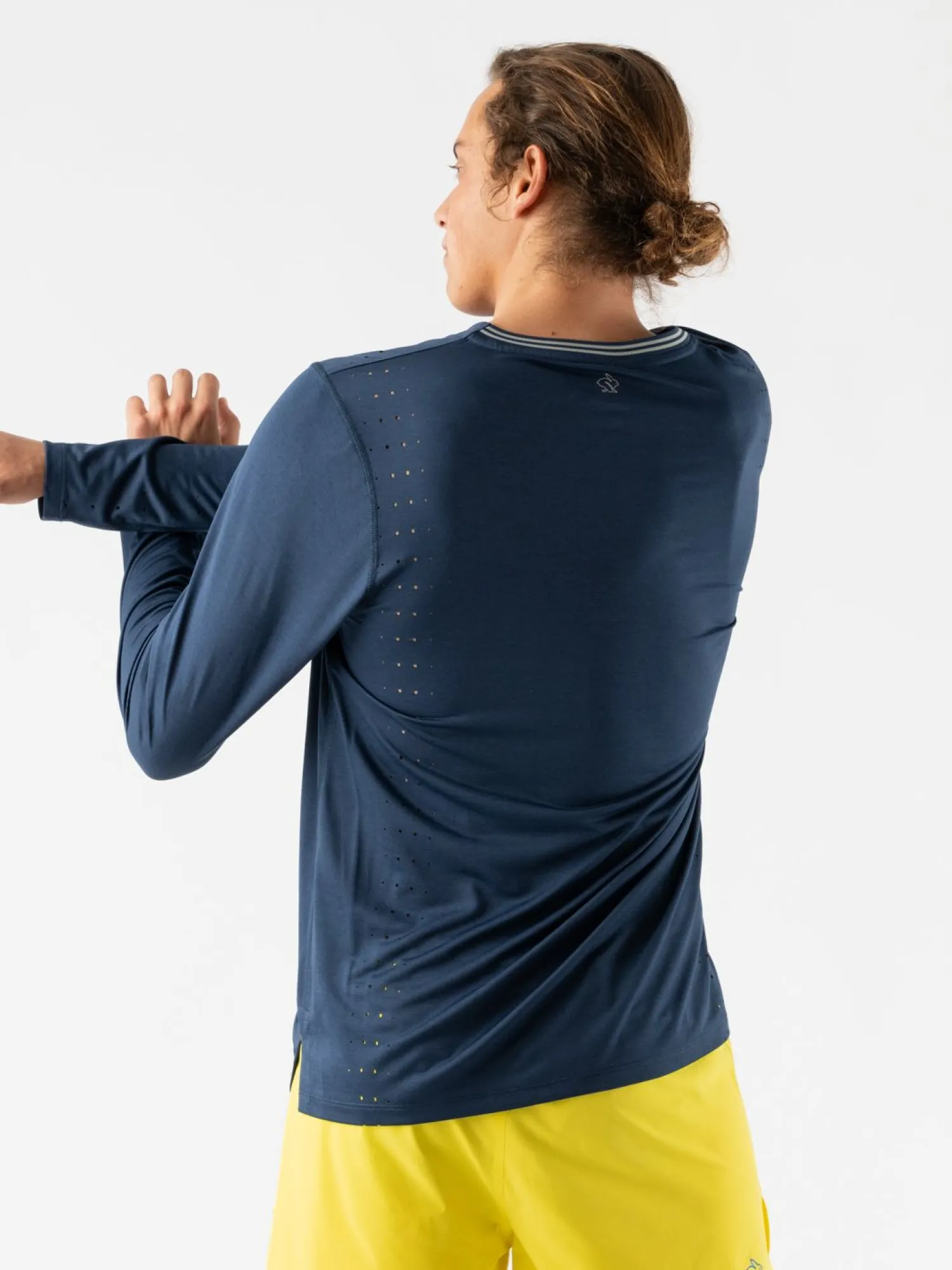 rabbit Long Sleeves>Race Pace Tee Ls Dress Blues