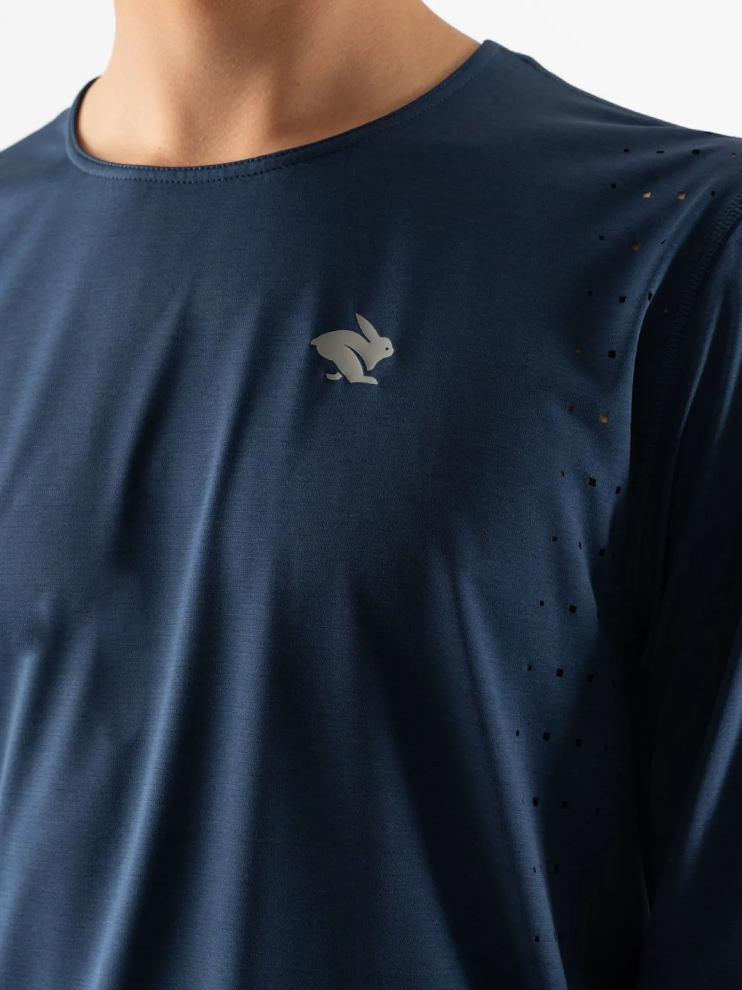 rabbit Long Sleeves>Race Pace Tee Ls Dress Blues