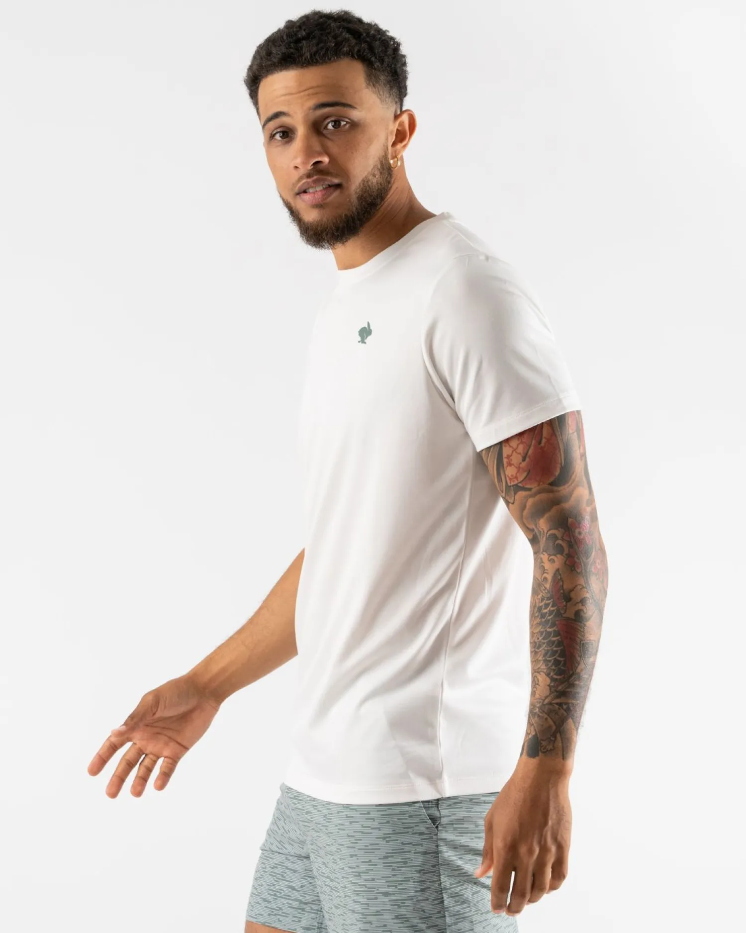 rabbit Short Sleeves>Run Day Tee Sugar Swizzle Solid1