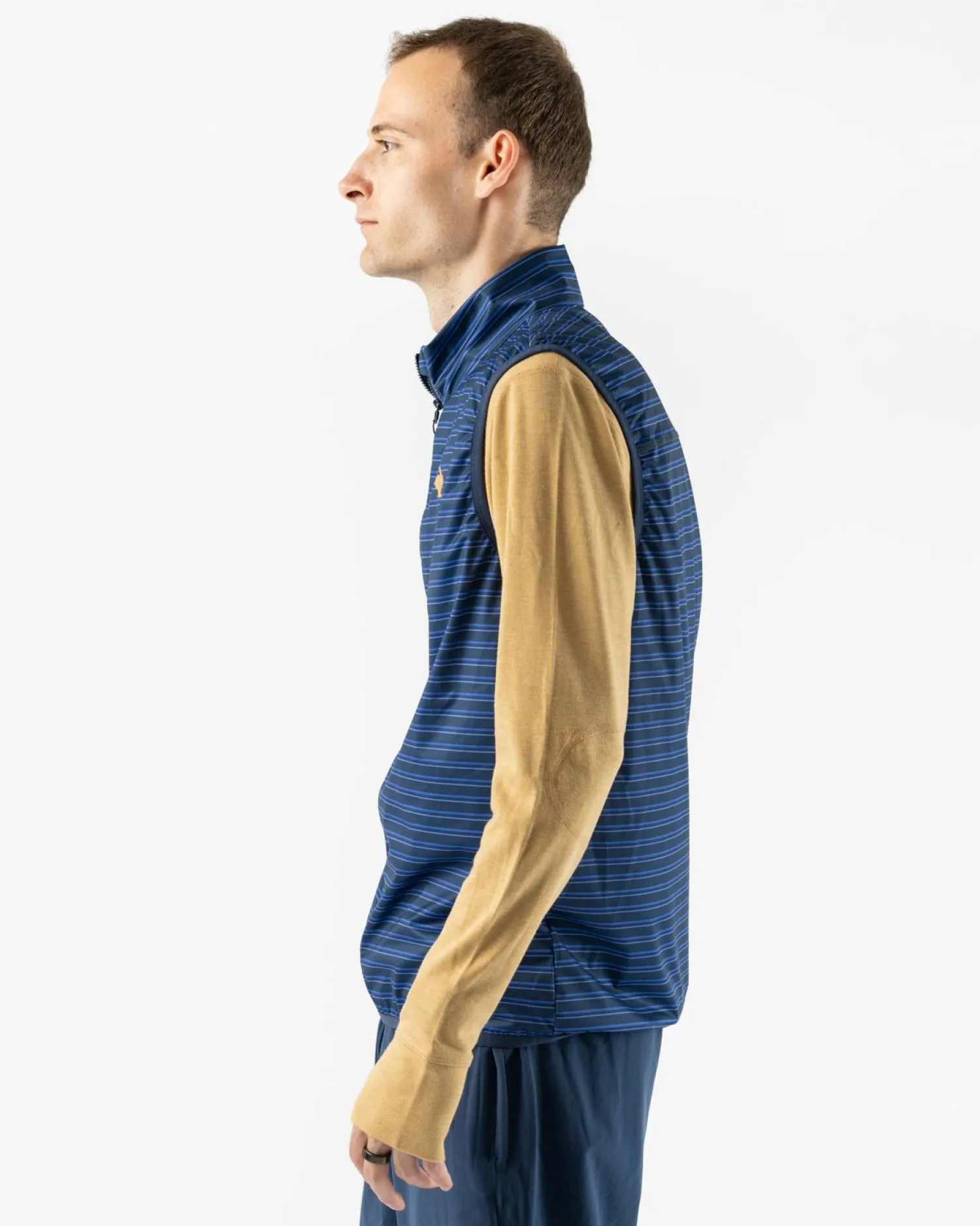 rabbit Sweatshirts & Jackets>Swish Vest 2.0 Dress Blues Stripe