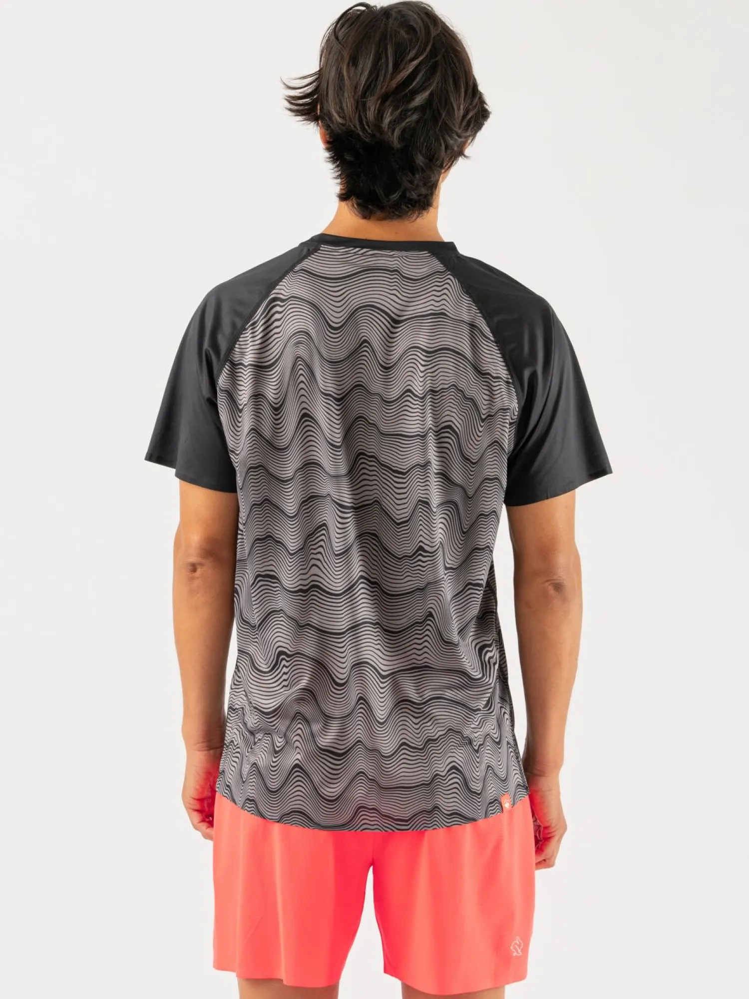 rabbit Short Sleeves>Switchback Tee December Sky Mountain