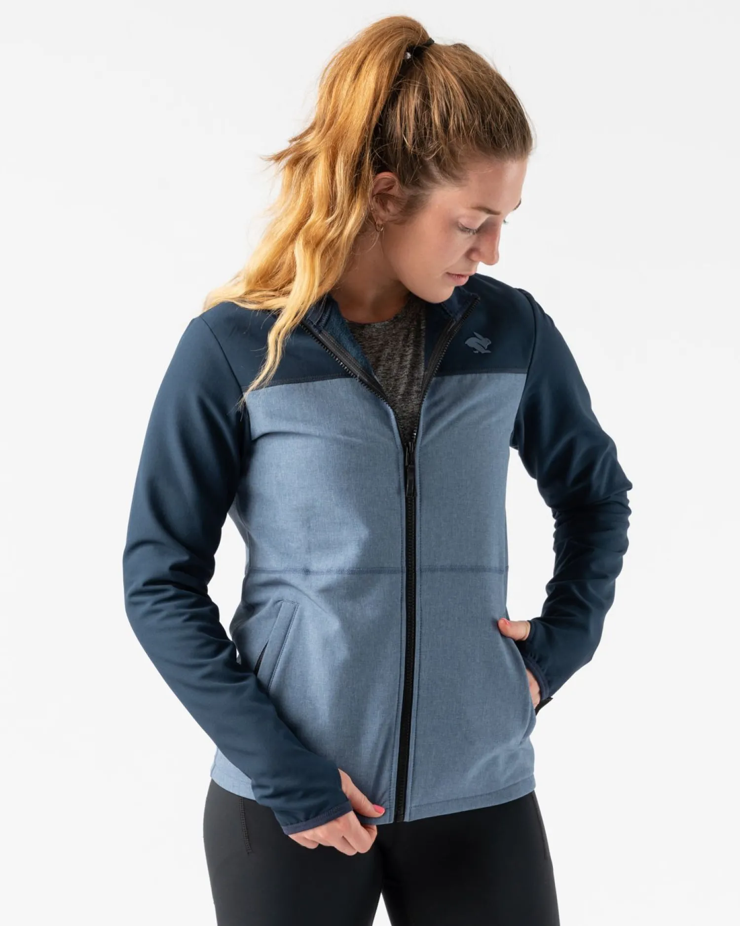 rabbit Sweatshirts & Jackets>Zip N' Zoom Jacket 2.0 Dress Blues Heather